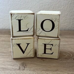 ‘LOVE' Decorative Blocks